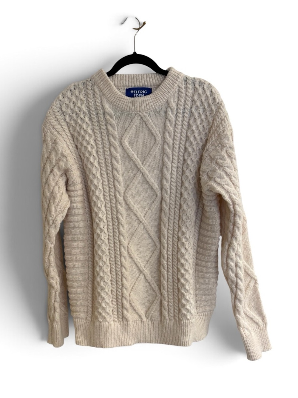 AELFRIC EDEN RETRO 90S CABLE KNIT SWEATER Woman’s Size XL